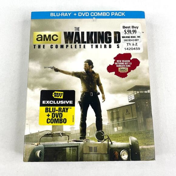 The Walking Dead Third Season Blu Ray Combo Pack Best Buy Exclusive New - Picture 1 of 4